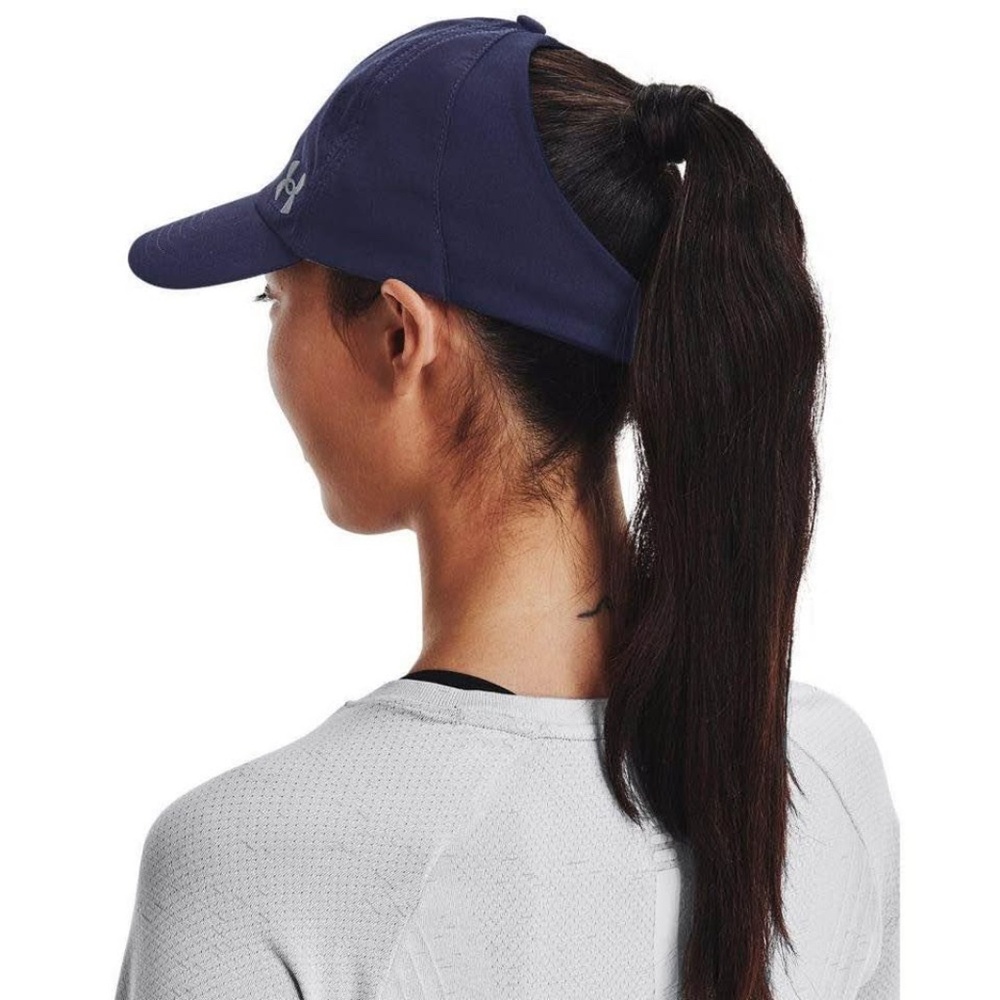 BRAND NEW women under armour isochill breathe navy cap hat with open back style